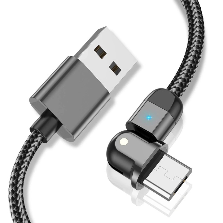 Cablu USB cu Mufa tip C pentru Incarcare Telefon, cu Incarcare Rapida Fast Charge, Material si Calitate Premium, Negru, 200cm, CBD CORAL BEST DEALS Negru 200 cm