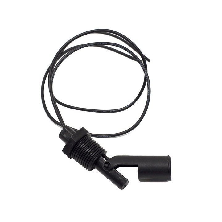 Comutator de nivel cu flotor cu montare laterala, 100V, 1/2, conexiune 1/2, polipropilena