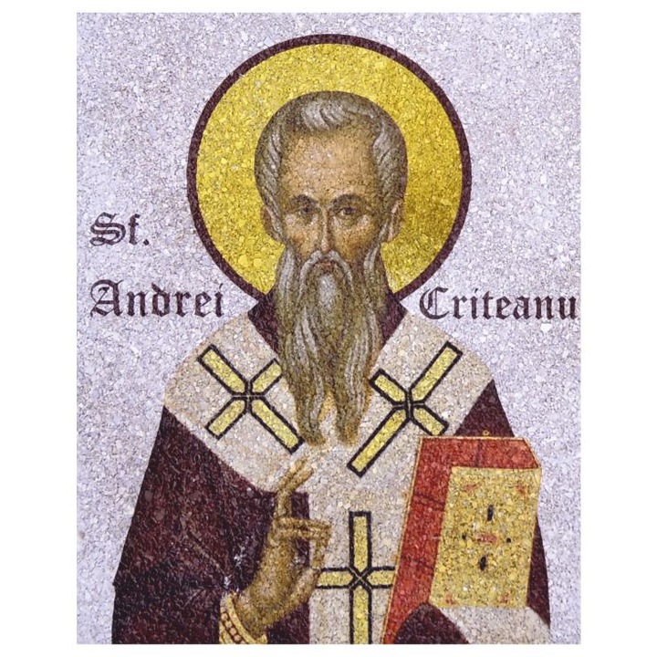 Icoana pe Coaja de Ou, Ecoart Movement, Sfantul Andrei Criteanu, sfant ocrotitor, vindecator, protector, patron, aparator si calauzitor