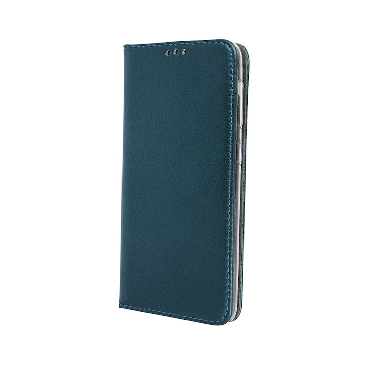 Калъф Smart Magnet Book, съвместим със Samsung Galaxy A14 4G / A14 5G, тъмно зелен