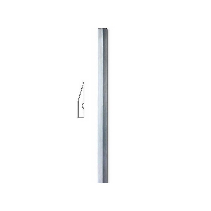 Dreptar de aluminiu trapezoidal BMI-689300TK, lungime 3.0m, sectiune 98x18mm