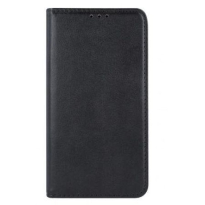 Husa Smart Book Case compatibila cu Samsung S8 cu inchidere magnetica, piele ecologica, Negru