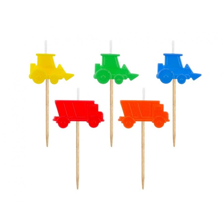 Комплект от 5 свещи Machine Cake, 6,5 см, SF-PBUD