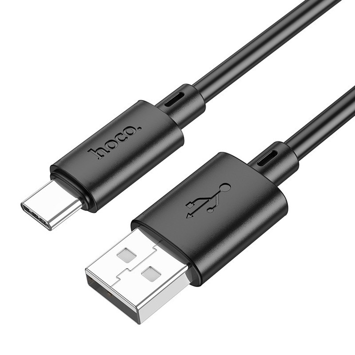 HOCO X88 USB-A - USB-C adat- és töltőkábel, 18W, 1m, fekete