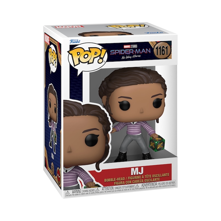 Фигурка Funko POP! Marvel - Spider-Man: No Way Home, MJ с кутия (Bobble-Head)
