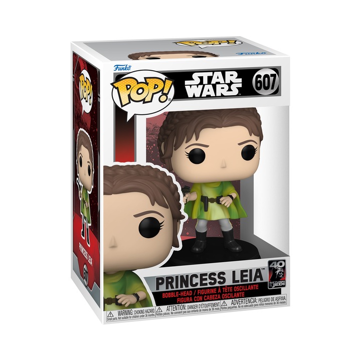 Figurina Funko POP! Star Wars 40: Return of the Jedi - Princess Leia (Bobble-Head)