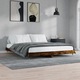vidaXL füstös tölgy színű szerelt fa ágykeret matrac nélkül 120x200 cm 832154