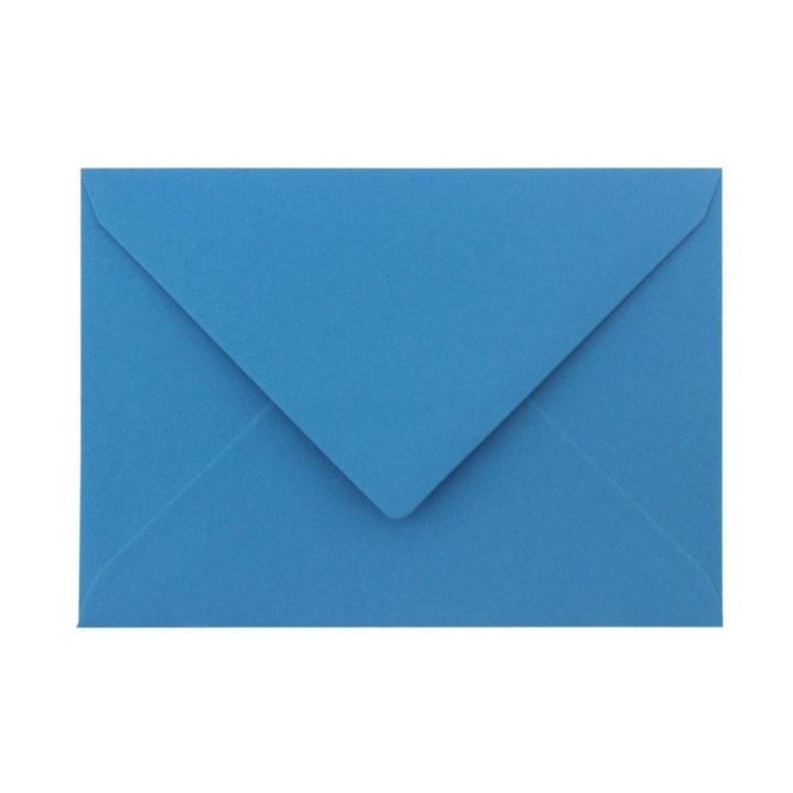 Plic Color C6 Gumat Daco, Dimensiuni 162x114 mm, Culoare Albastru, 25 Buc/Set