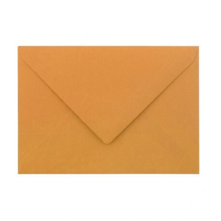 Plic Color C6 Gumat Daco, Dimensiuni 162x114 mm, Culoare Caramel, 25 Buc/Set