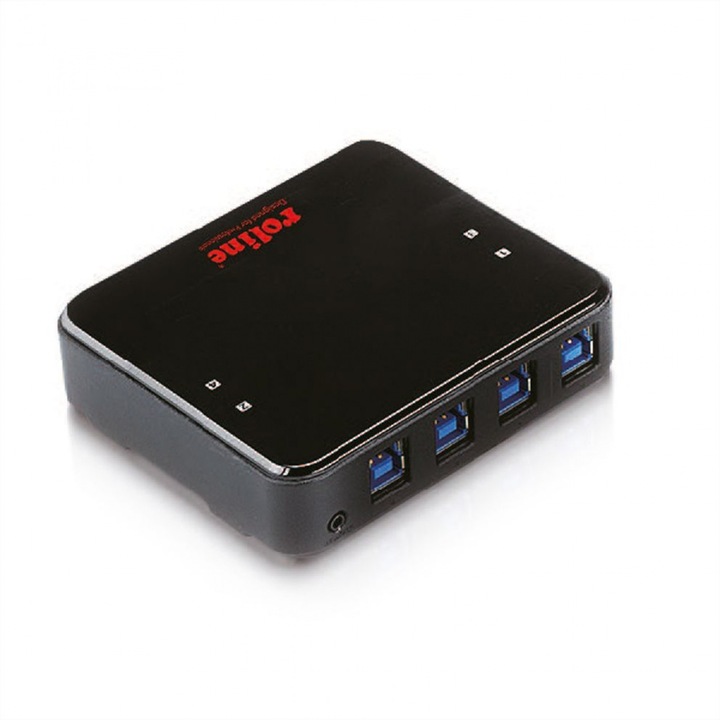 Switch USB 3.2 Gen1 4PC x 4 периферни устройства, Roline 14.01.2314