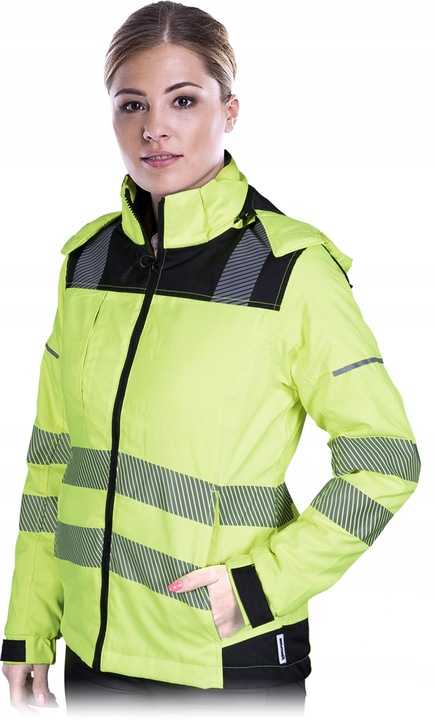 Jacheta de avertizare dama, Leber Hollman, Poliester, Galben, Marimea S