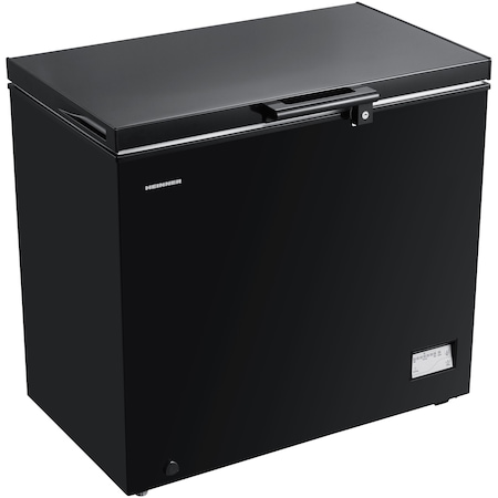 Lada frigorifica Heinner HCF-205NHBKE++, 198 l, Clasa E, Compresor inverter, Control electronic, Display waterproof, Negru