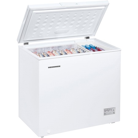 Lada frigorifica Heinner HCF-200CNHE++, 198 l, Clasa E, Compresor inverter, Control electronic, Functionalitate frigider, Alb