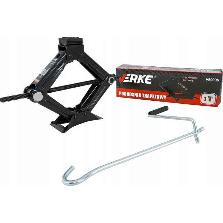 Cric trapez foarfeca 1 Tona cu tampon cauciuc auto (V80096)