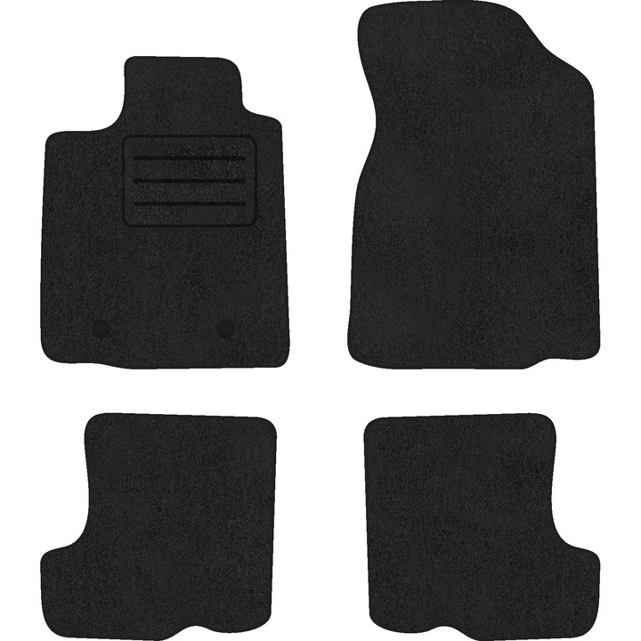 Set 4 covorase auto, Motohobby, DACIA SANDERO I (2008 - 2012) VELUR LUX
