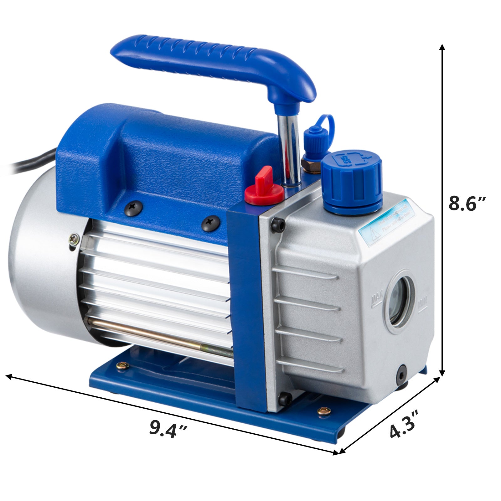 Вакуум помпа 2.5CFM 2.5CFM 1 степен 1-4HP за поддръжка на автомобили и ...