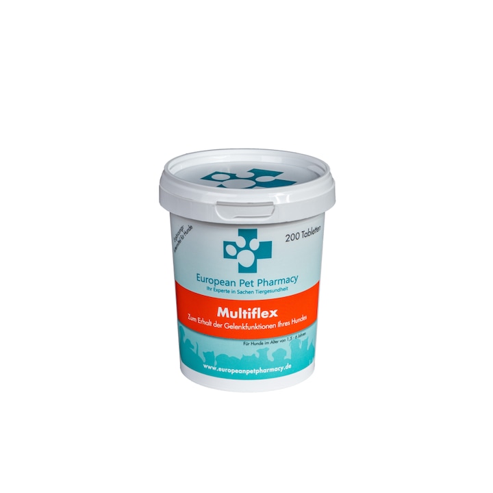 Minerale pentru caini, European Pet Pharmacy, Multiflex, 1.5-6 ani, 200 tablete