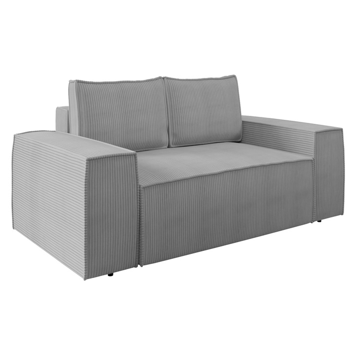 Canapea Maryn Small Reiat, MIRJAN24, gri, 188x104x94 cm