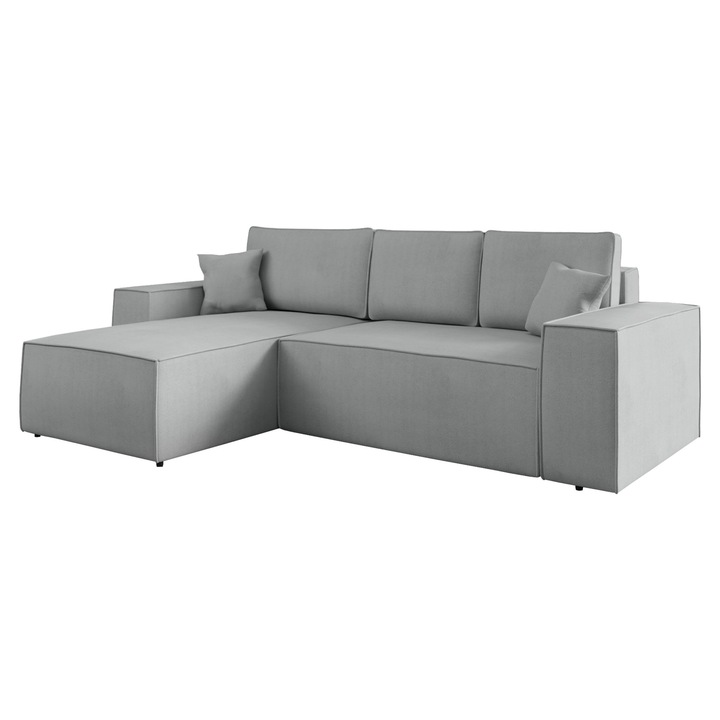 Coltar Maryn L, MIRJAN24, gri, stanga, 279x181x94 cm