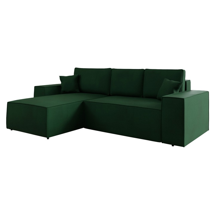 Coltar Maryn L, MIRJAN24, verde, stanga, 279x181x94 cm