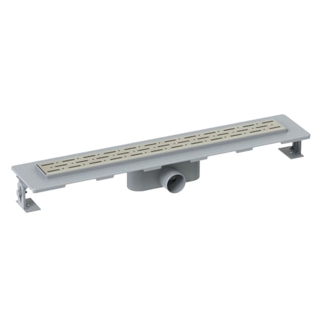 Rigola dus integrala din otel inoxidabil cu gratar/acoperire reglaj ceramic cu debit 35l./min 400mm
