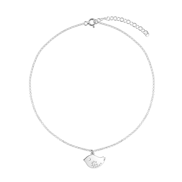 Bratara din argint, vrabiuta, Argintiu