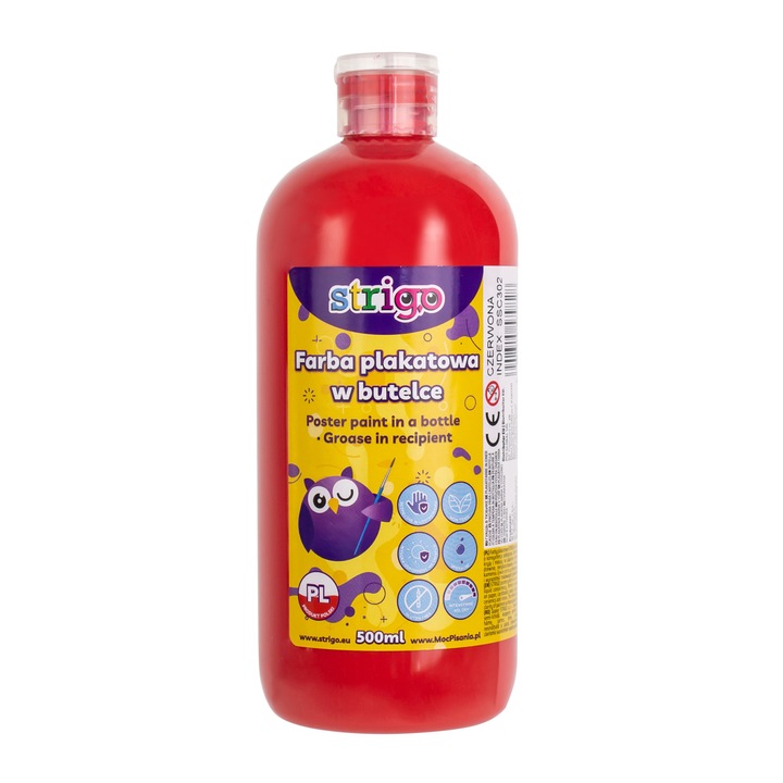 Gouache 500 ml-es tartályban, Strigo vörös