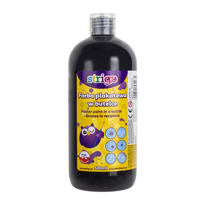 Gouache 500 ml-es tartályban, Strigo, fekete