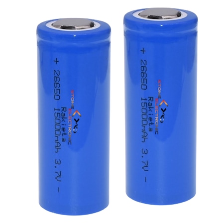 Set 2 Acumulatori Rakieta ST-26650 Li-Ion 15000mAh, 3.7v, Stone, Albastru