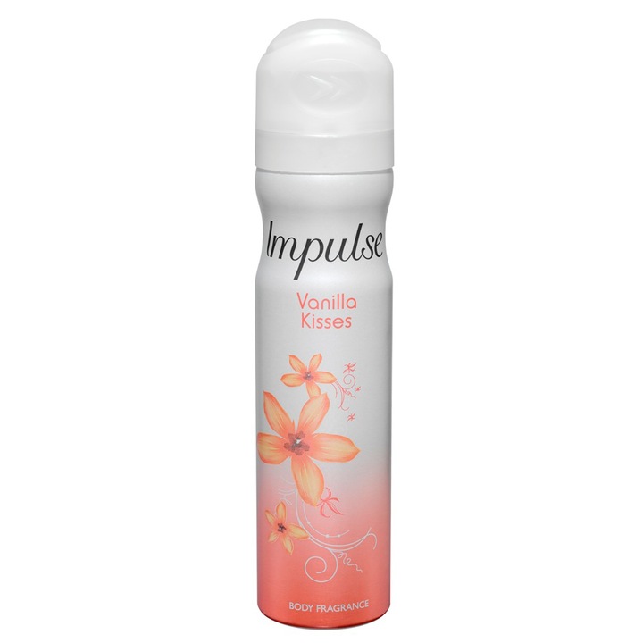 Deodorant Spray Impulse Vanilla Kisses, 75 ml