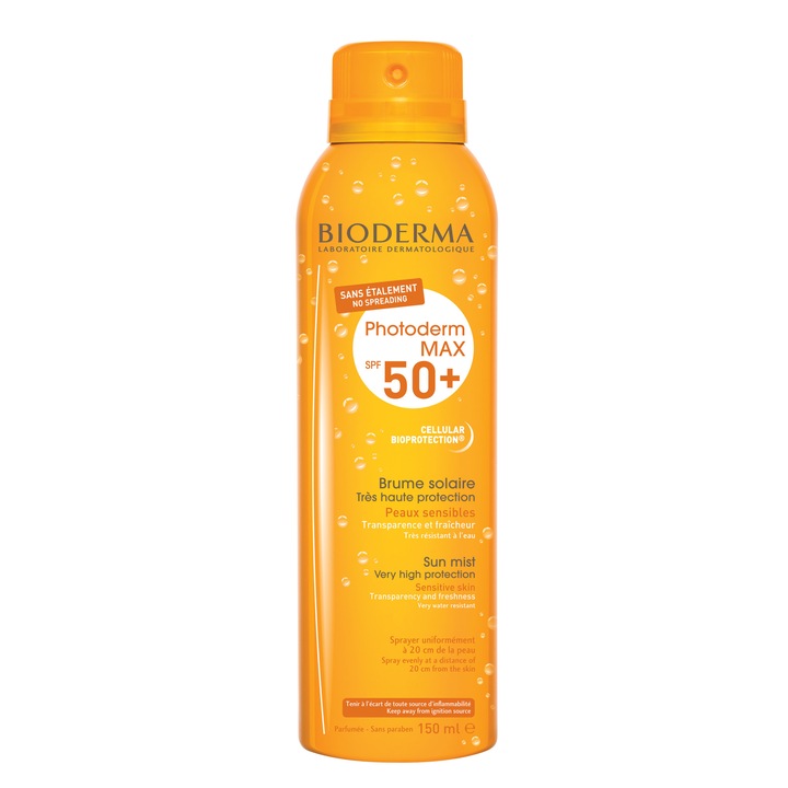 Spray cu protectie solara, Bioderma Photoderm Max Brume, SPF50+, 150 ml