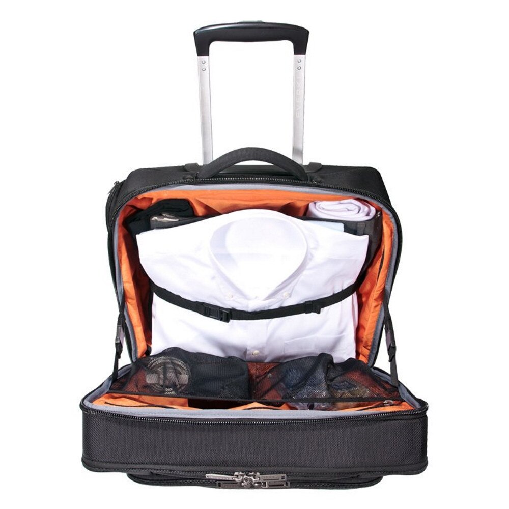 Geanta Laptop Everki Journey Trolley Rolling Briefcase 16", Black