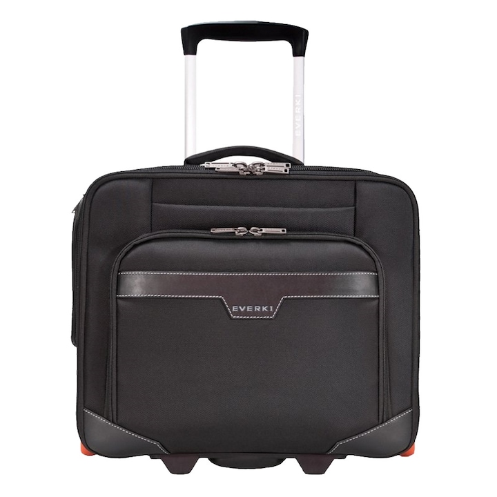 Geanta Laptop Everki Journey Trolley Rolling Briefcase 16", Black