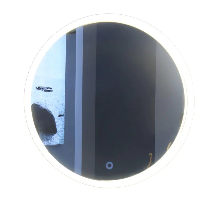 Oglinda rotunda LED 50cm, 3 Functii Lumina rece/cald/neutru