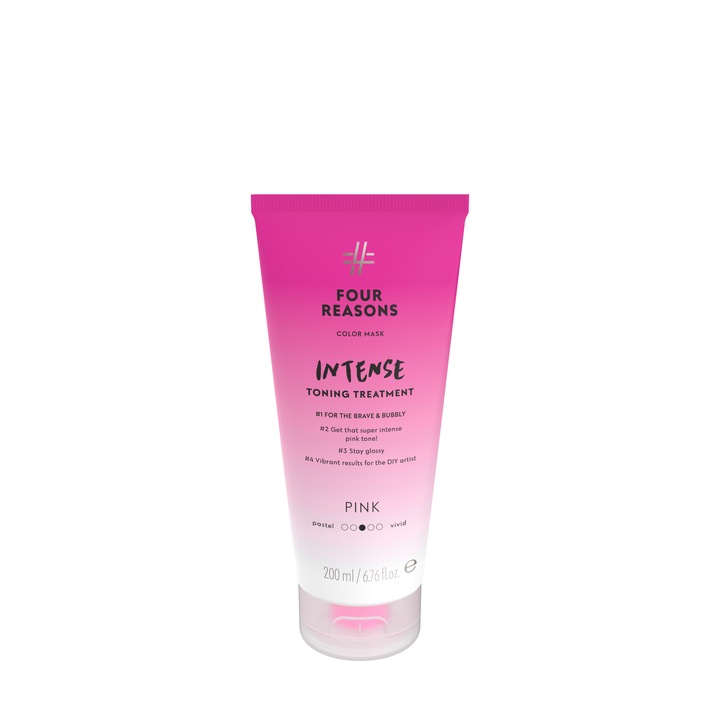 Tratament de par, Four Reasons, Color Masck Intense Treatment Pink, 200 ml