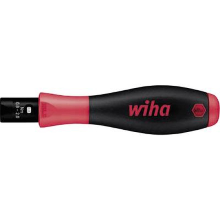 Динамометрична отвертка, Wiha, 0.04 - 0.46 Nm, червена/черна