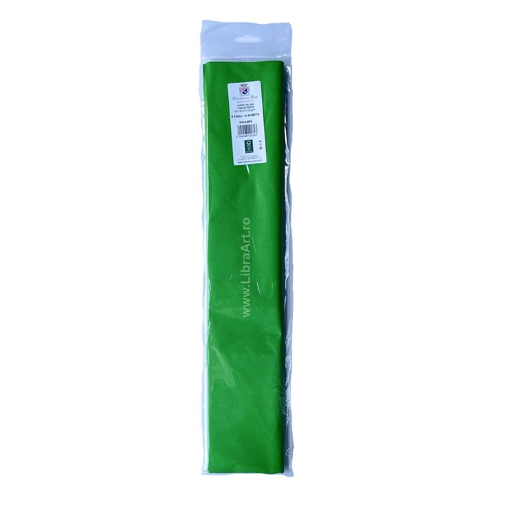 Копринена хартия Tissue Paper 21g / квадратен метър комплект от 6 50 x 76 cm зелен F034