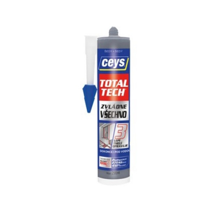 Szilikon, Ceys, Univerzális, 290ml, Szürke