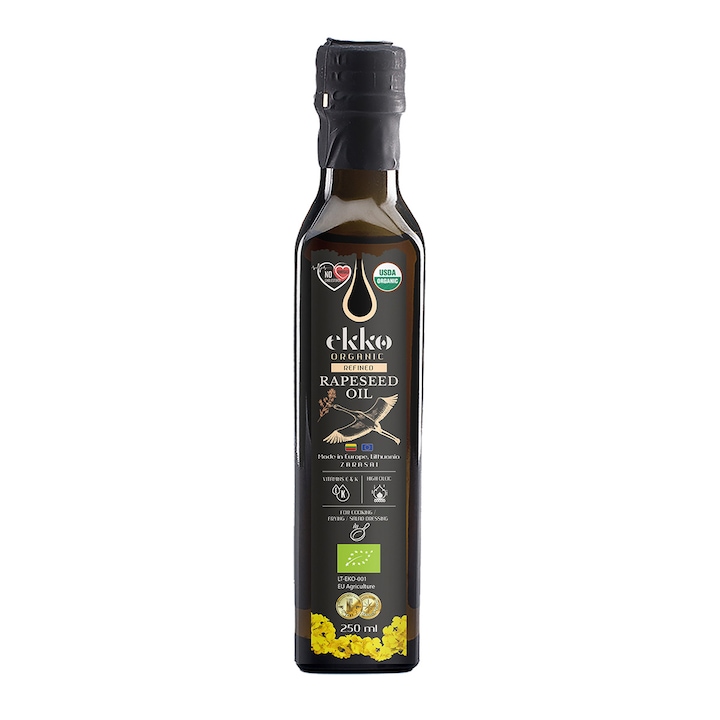 Ulei de rapita nerafinat Ekko BIO, 250 ml