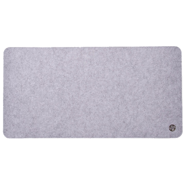 Подложка за мишка PadForce® Gaming MousePad, От синтетична вълна за офис, Office - бял, 80х40см