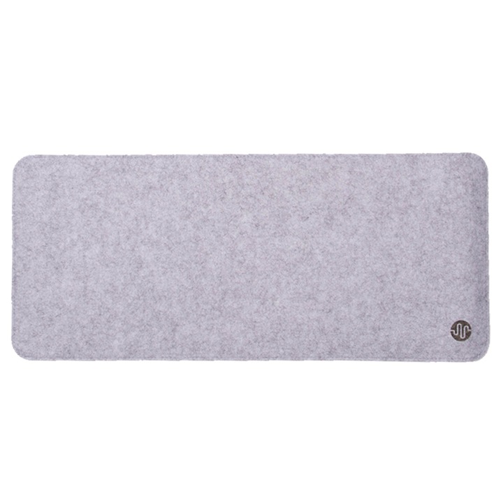 Подложка за мишка PadForce® Gaming MousePad, От синтетична вълна за офис, Office - бял, 70x30cm