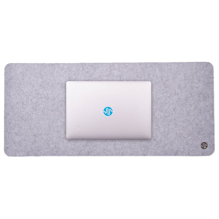 Подложка за мишка PadForce® Gaming MousePad, От синтетична вълна за офис, Office - бял, 90х40см