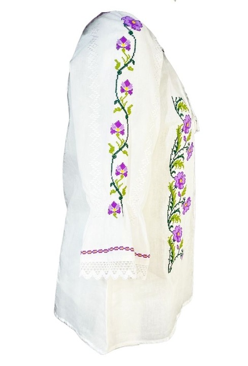Bluza casual dama RFN 2, marime M, alb/galben