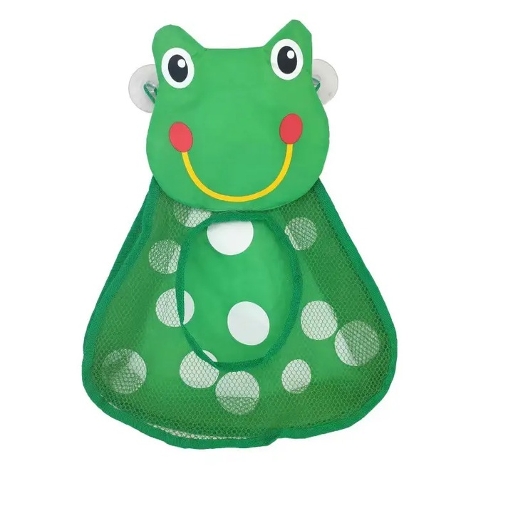 Utility One Táska, fürdő- vagy strandjátékokhoz, Békamintás, Tapadókorongos rögzítési rendszer, Textil anyag, 40x32 cm