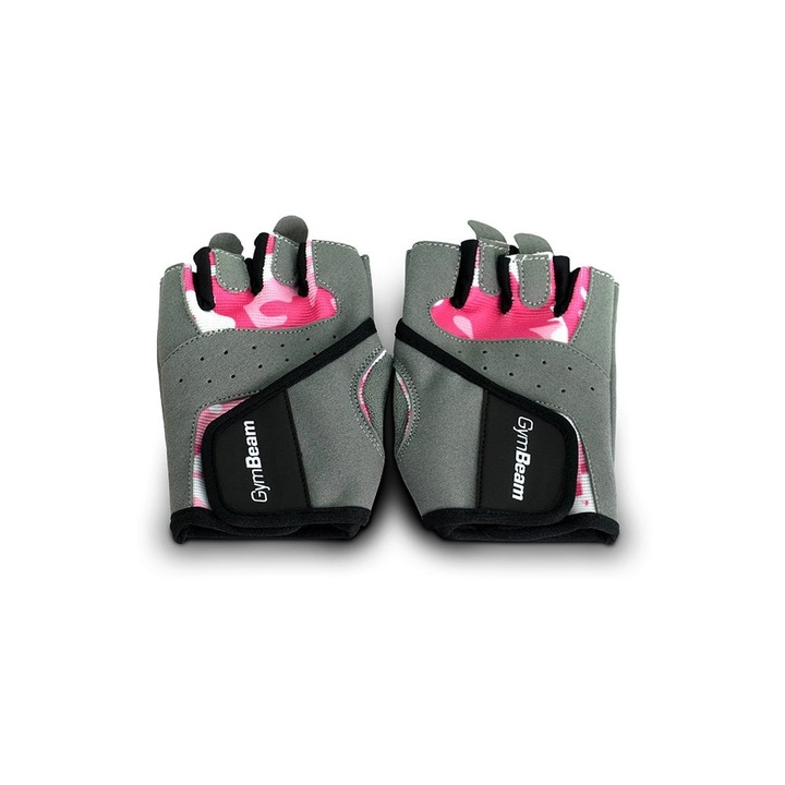 Manusi fitness pentru femei Camo Pink, GymBeam, S