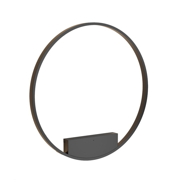 Стенна лампа Maytoni Modern Rim, черна, 1LED, 51W, 2400lm, 3000K, топла светлина