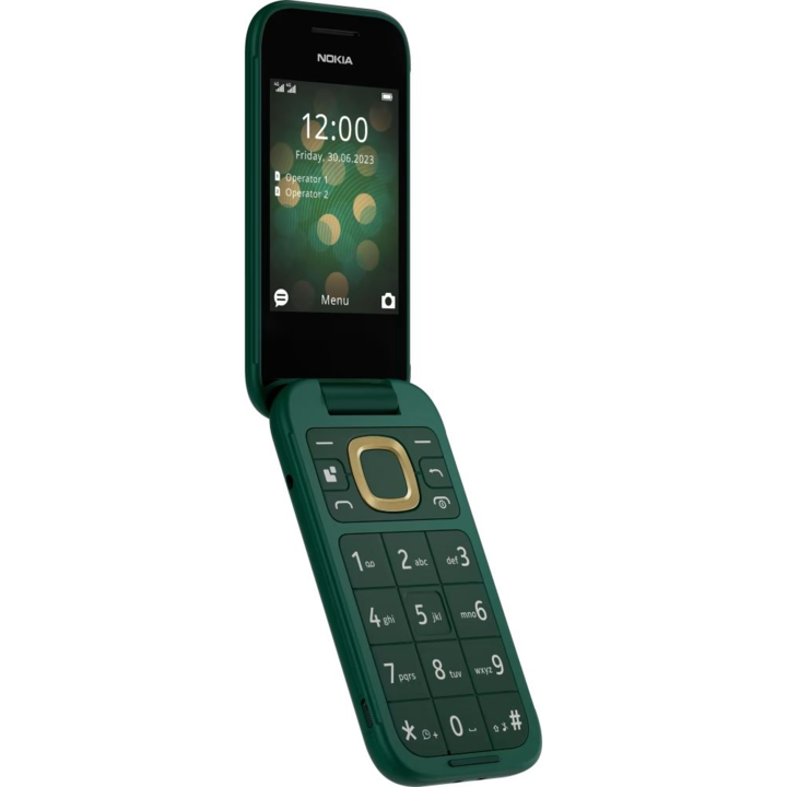 Nokia 2660 Flip Dual-Sim mobiltelefon zöld (1GF011EPJ1A05) (1GF011EPJ1A05)