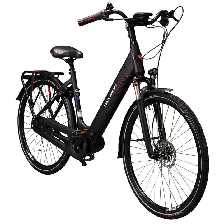 Bicicleta Electrica Devron 28426 CN - 28 Inch, XL, Negru