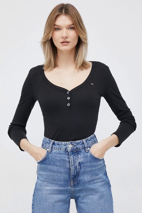 Bluza dama Tommy Hilfiger WW0WW36148, Negru