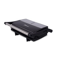 Sandwich-maker Grill Panini STARCREST SGR-2314, 1000 W, Placi nonaderente, Deschidere 180°, Suprafata de gatire 23 x 14 cm, Negru